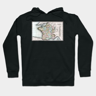 1835 Map of France Hoodie